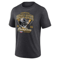 Pittsburgh Steelers Hometown Old-Fashioned Super Bowl XIV Champions Tri-Blend T-Shirt - Charcoal sale