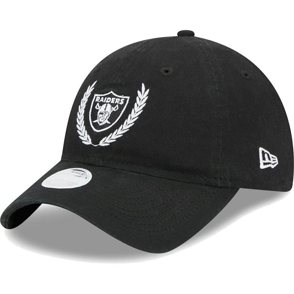 Las Vegas Raiders New Era Women's Leaves 9TWENTY Adjustable Hat - Black outlet
