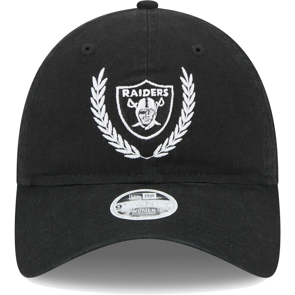 Las Vegas Raiders New Era Women's Leaves 9TWENTY Adjustable Hat - Black outlet