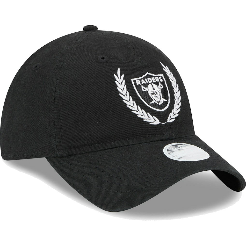 Las Vegas Raiders New Era Women's Leaves 9TWENTY Adjustable Hat - Black outlet