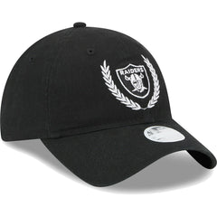 Las Vegas Raiders New Era Women's Leaves 9TWENTY Adjustable Hat - Black outlet