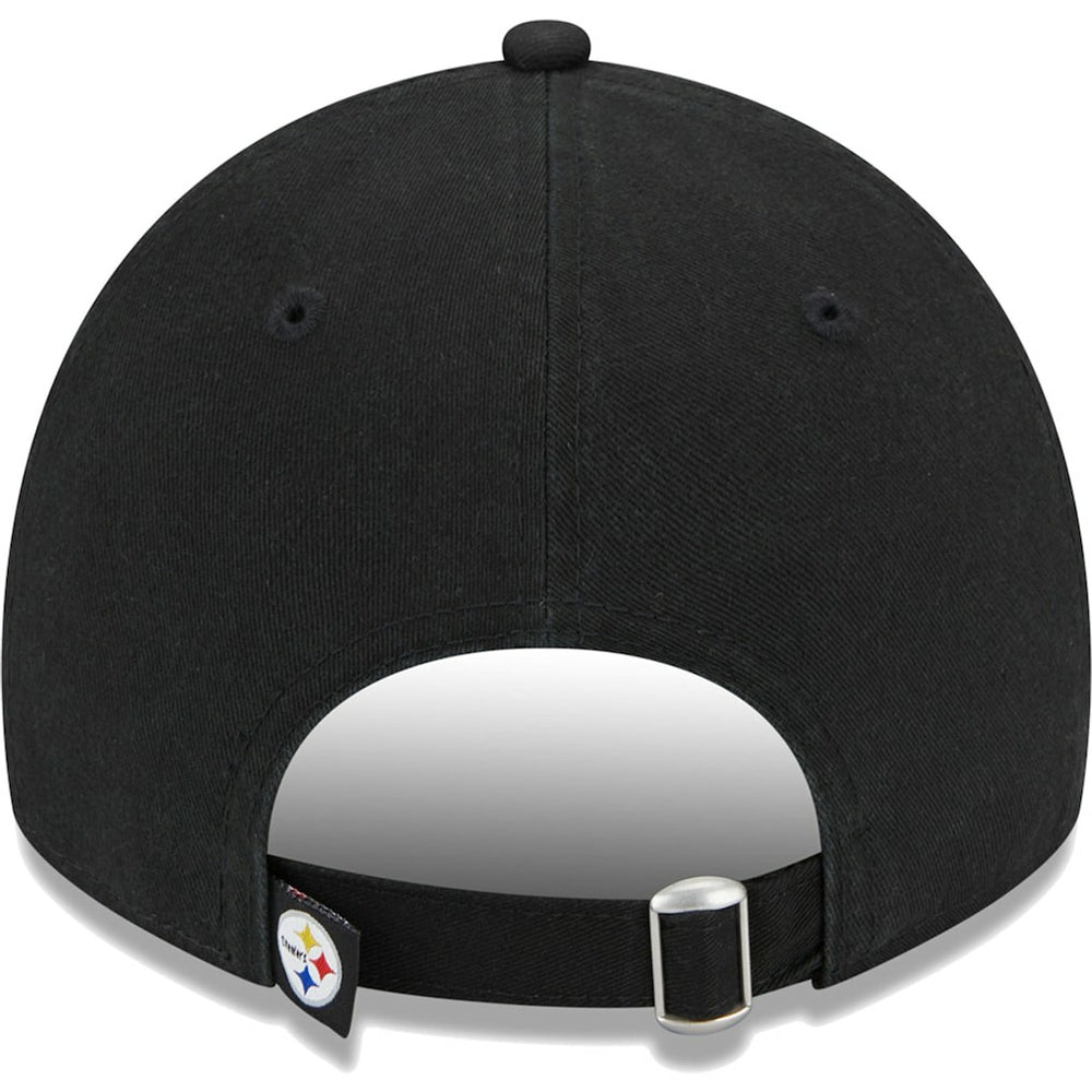 Pittsburgh Steelers New Era Women's Leaves 9TWENTY Adjustable Hat - Black for sale