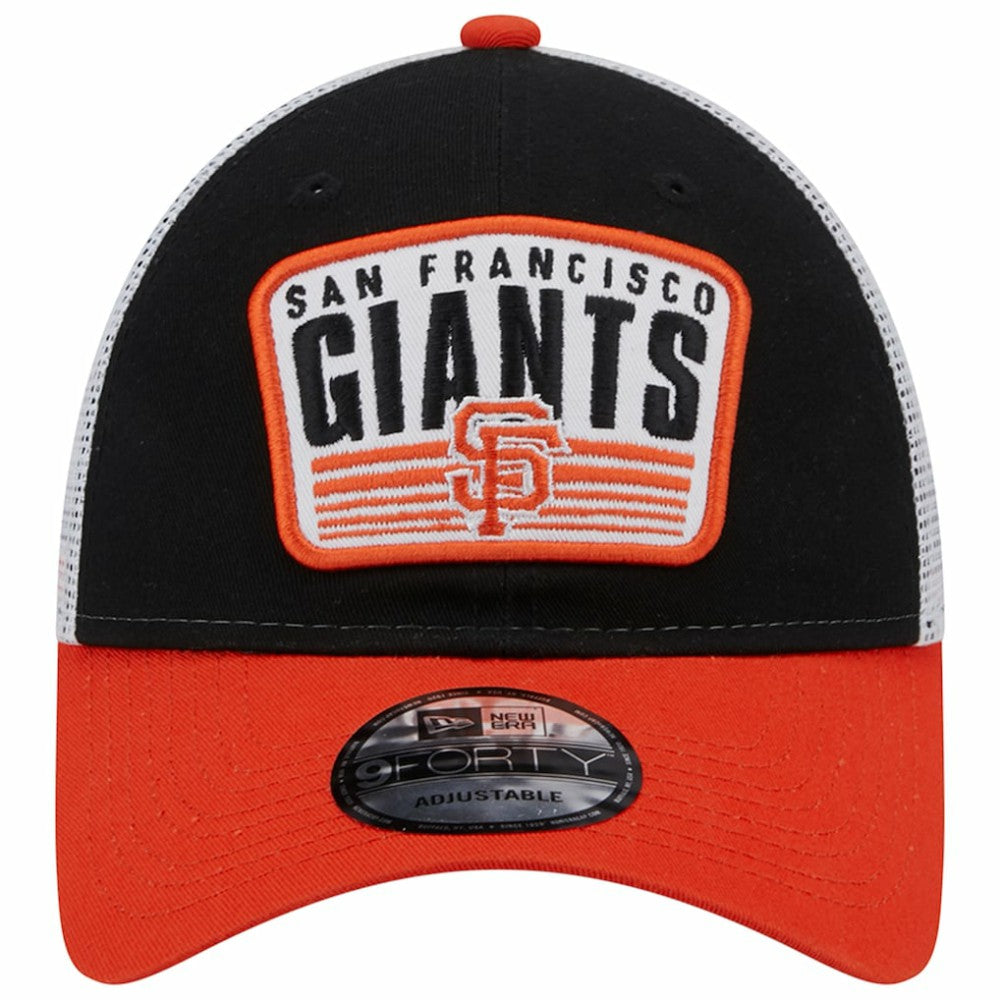 San Francisco Giants Two-Tone Patch 9FORTY Snapback Hat Black