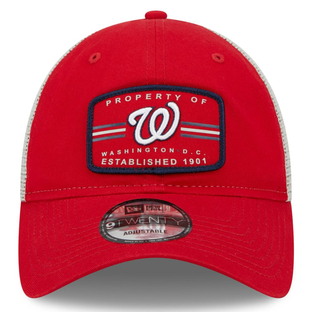 Washington Nationals Property Trucker 9TWENTY Snapback Hat Red