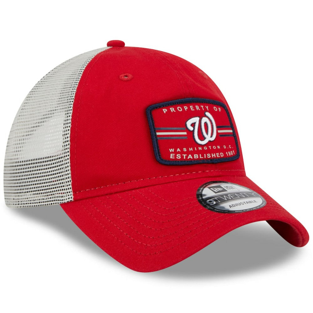 Washington Nationals Property Trucker 9TWENTY Snapback Hat Red