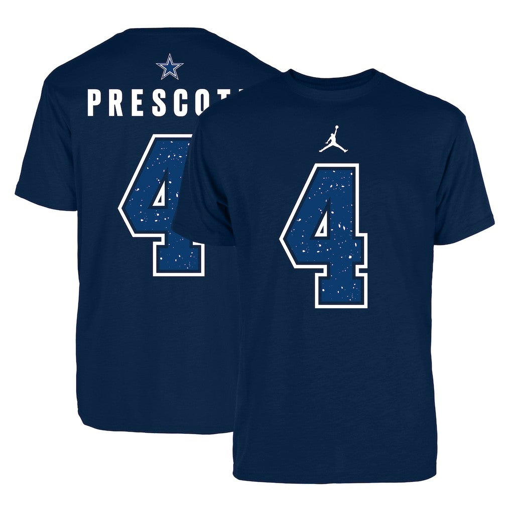 Dak Prescott Dallas Cowboys Jordan Brand Name & Number T-Shirt - Navy sale