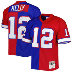 Jim Kelly Buffalo Bills 1990 Split Legacy Replica Jersey - Royal/Red cheap