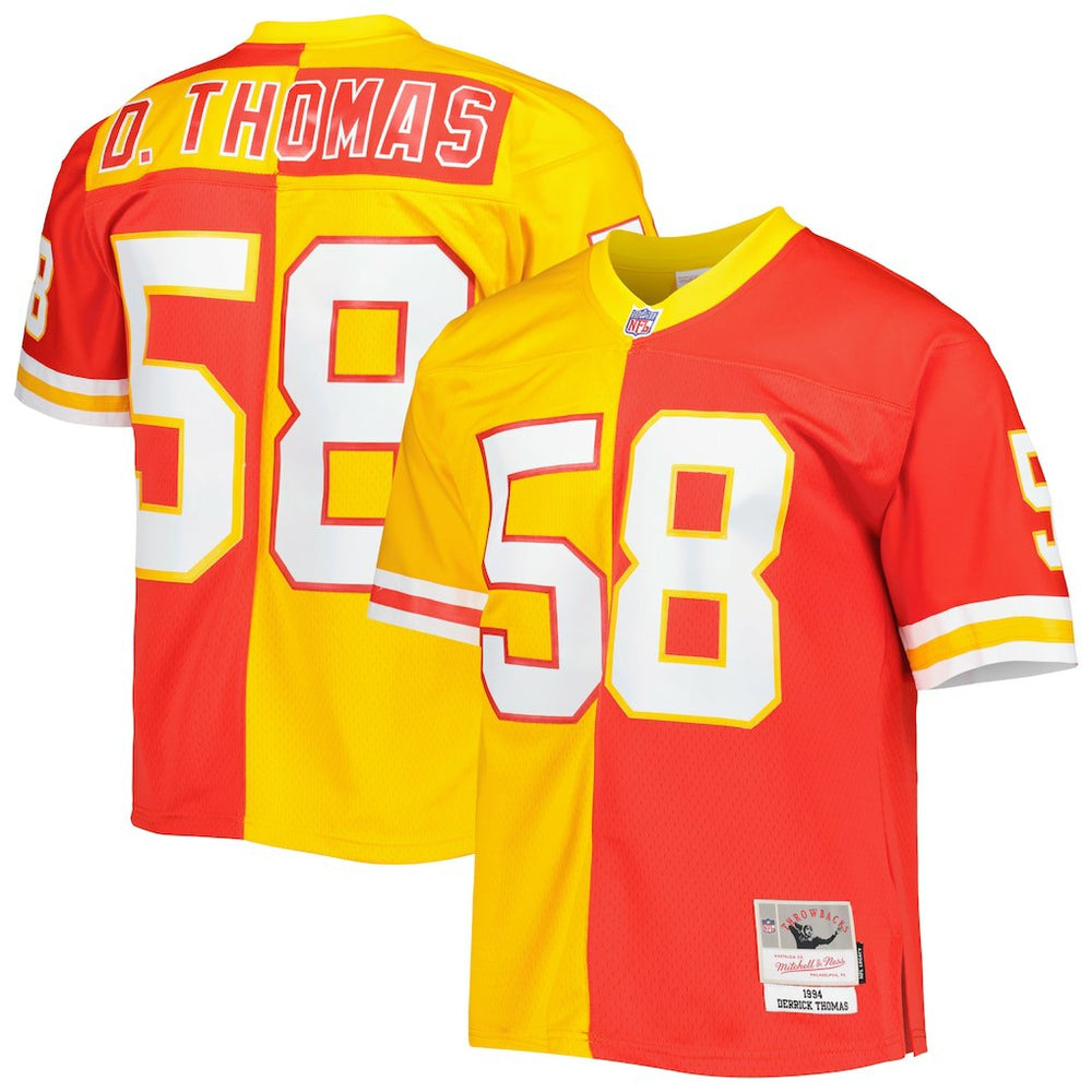 Derrick Thomas Kansas City Chiefs 1994 Split Legacy Replica Jersey - Red/Gold outlet