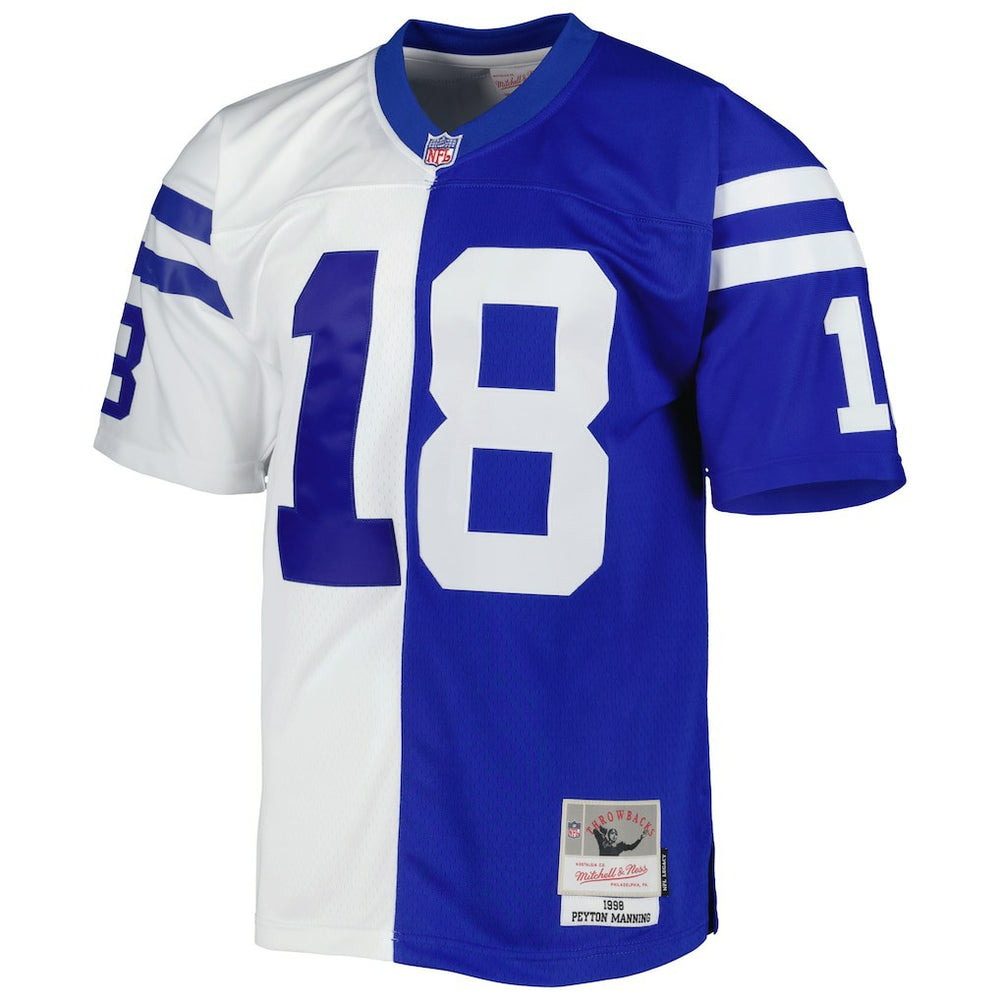Peyton Manning Indianapolis Colts 1998 Split Legacy Replica Jersey - Royal/White on sale