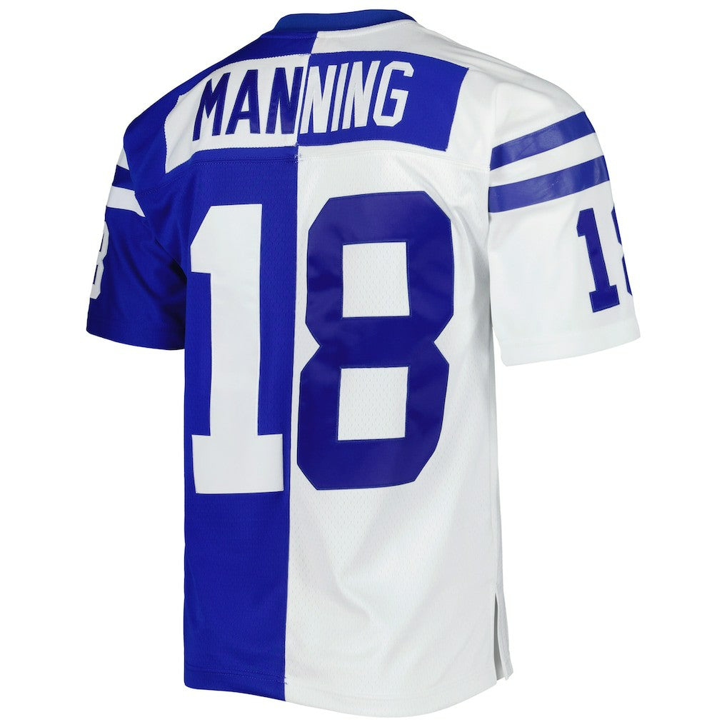 Peyton Manning Indianapolis Colts 1998 Split Legacy Replica Jersey - Royal/White on sale