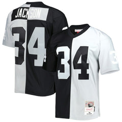 Bo Jackson Las Vegas Raiders 1988 Split Legacy Replica Jersey - Black/Silver outlet