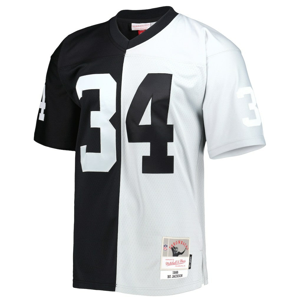 Bo Jackson Las Vegas Raiders 1988 Split Legacy Replica Jersey - Black/Silver outlet