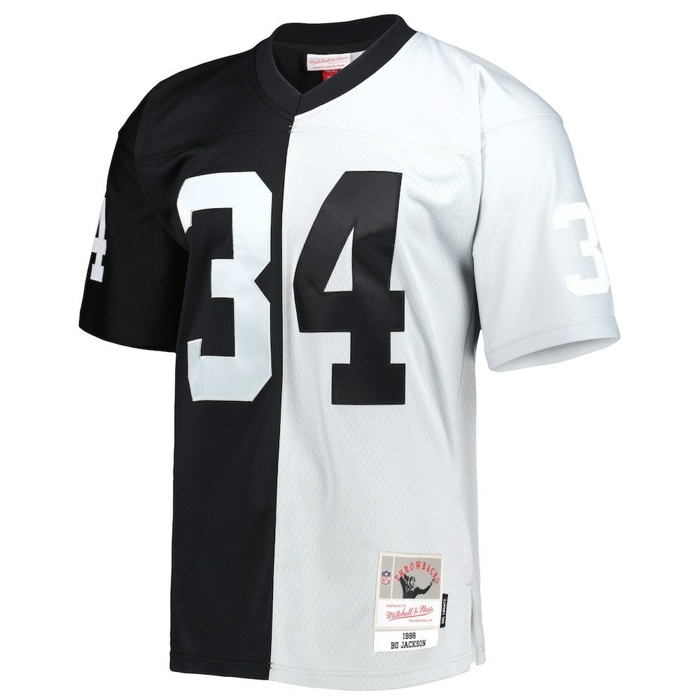 Bo Jackson Las Vegas Raiders 1988 Split Legacy Replica Jersey - Black/Silver outlet