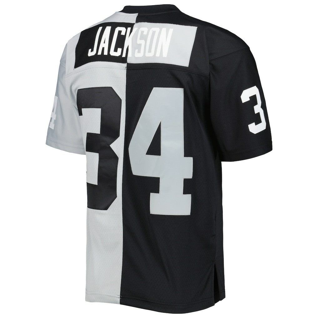 Bo Jackson Las Vegas Raiders 1988 Split Legacy Replica Jersey - Black/Silver outlet