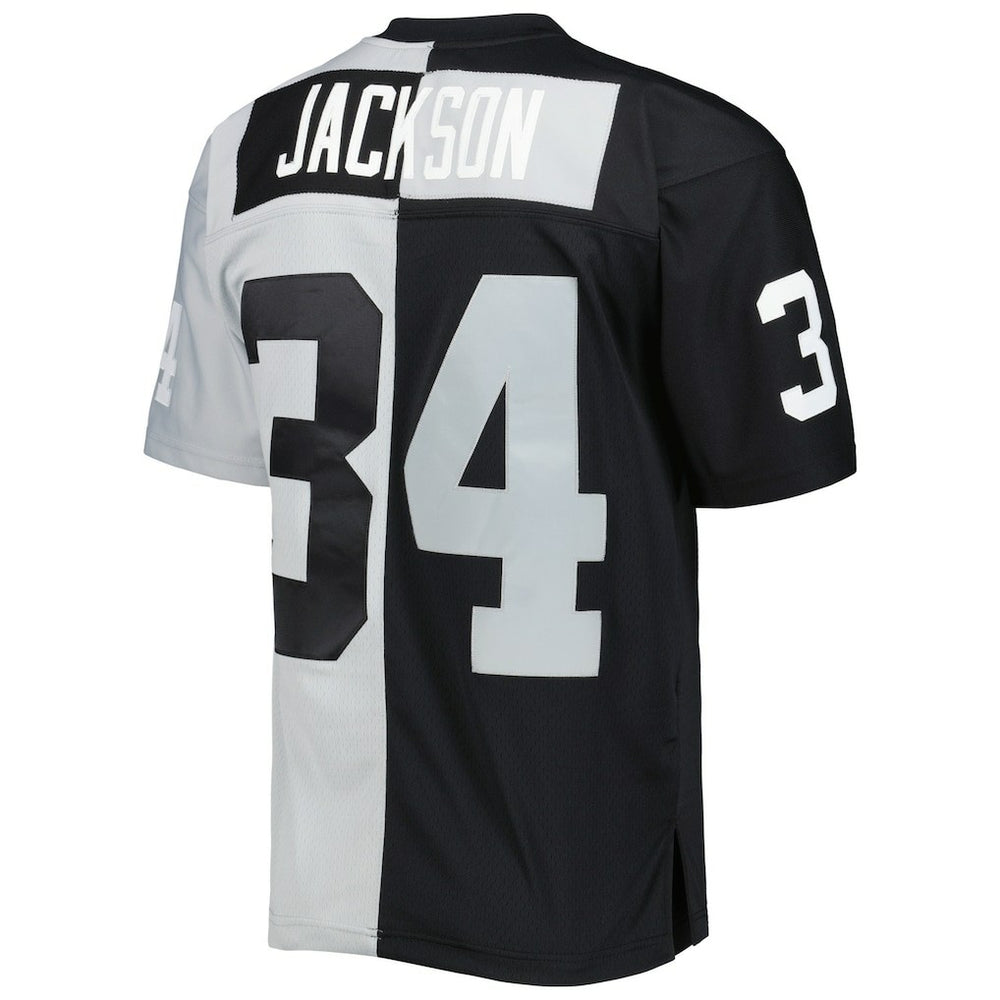 Bo Jackson Las Vegas Raiders 1988 Split Legacy Replica Jersey - Black/Silver outlet