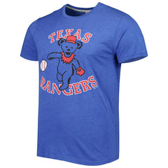 Texas Rangers Homage Grateful Dead Tri-Blend T-Shirt Royal