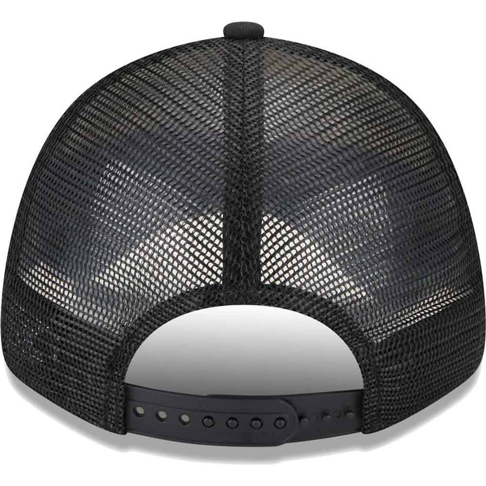 Brooklyn Nets Stripes 9FORTY Trucker Snapback Hat - Black shop