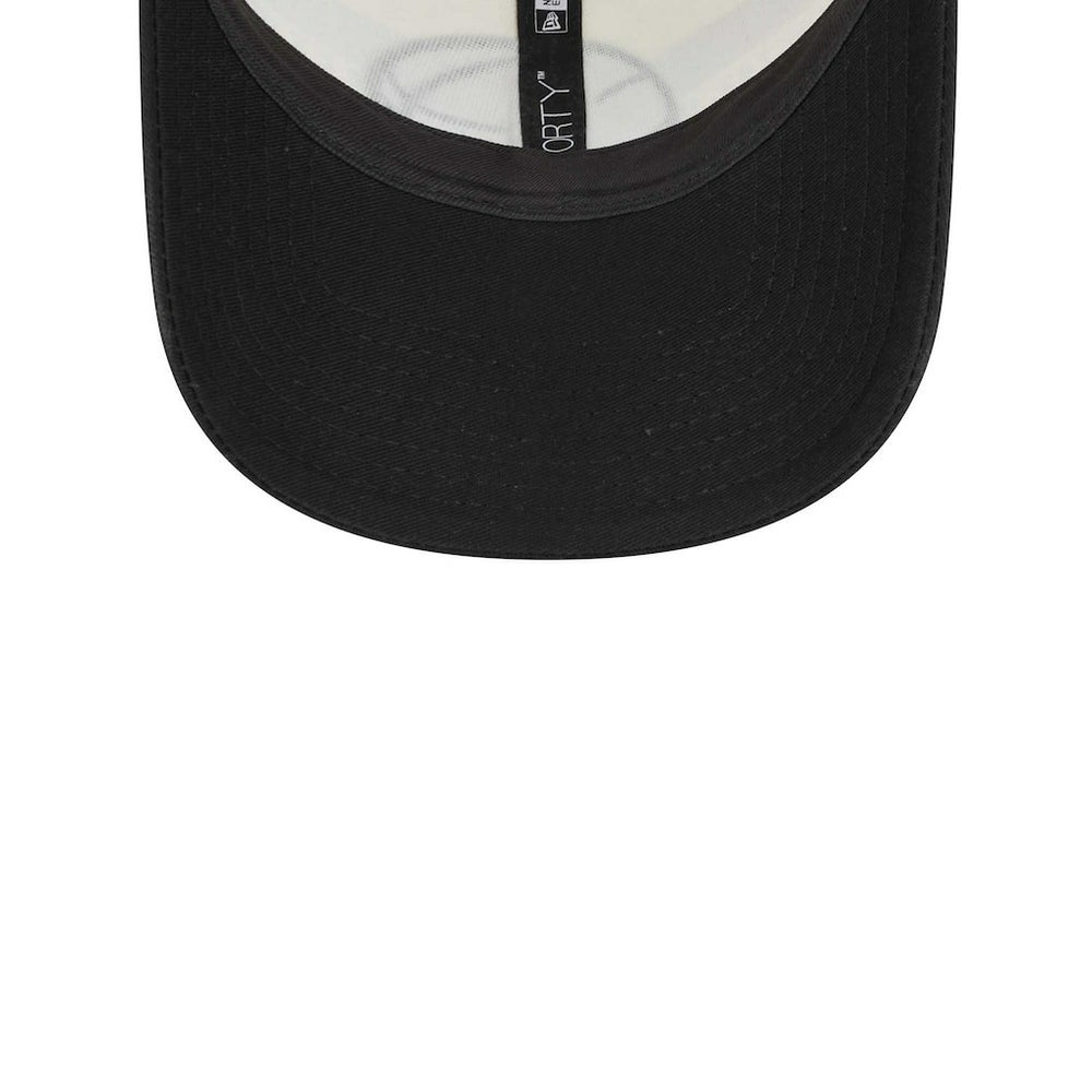 Brooklyn Nets Stripes 9FORTY Trucker Snapback Hat - Black shop