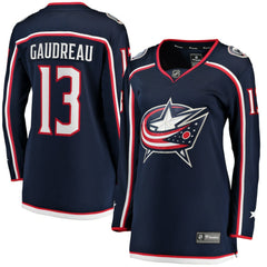 Johnny Gaudreau Columbus Blue Jackets Fanatics Women's Breakaway Player Jersey - Navy Jerseys