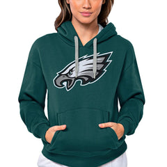 Philadelphia Eagles Antigua Women's Victory Logo Pullover Hoodie - Midnight Green discount