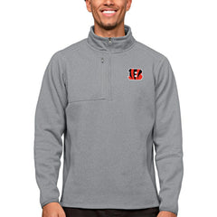 Cincinnati Bengals Antigua Course Quarter-Zip Pullover Top - Heathered Gray outlet