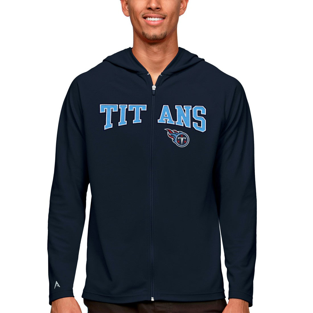 Tennessee Titans Antigua Legacy Full-Zip Hoodie - Navy discount