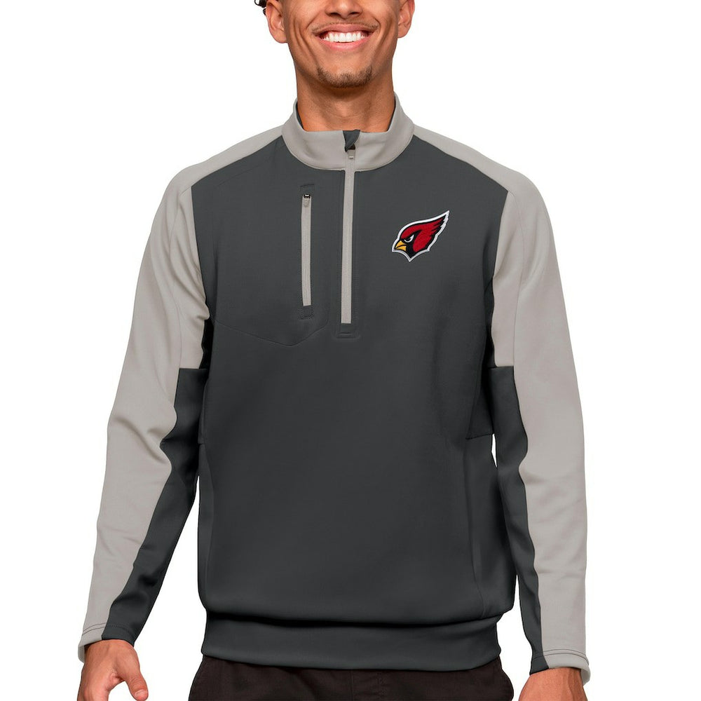 Arizona Cardinals Antigua Team Quarter-Zip Pullover Top - Charcoal on sale