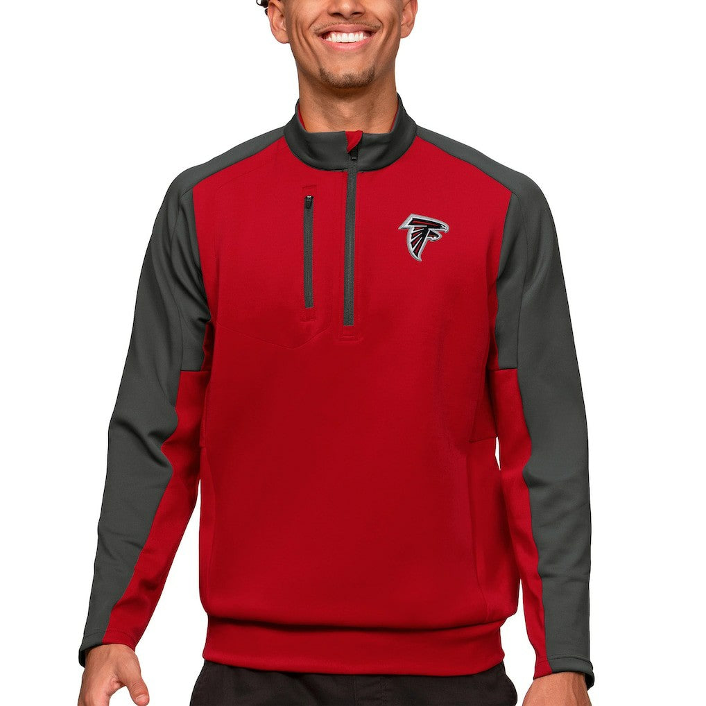 Atlanta Falcons Antigua Team Quarter-Zip Pullover Top - Red online