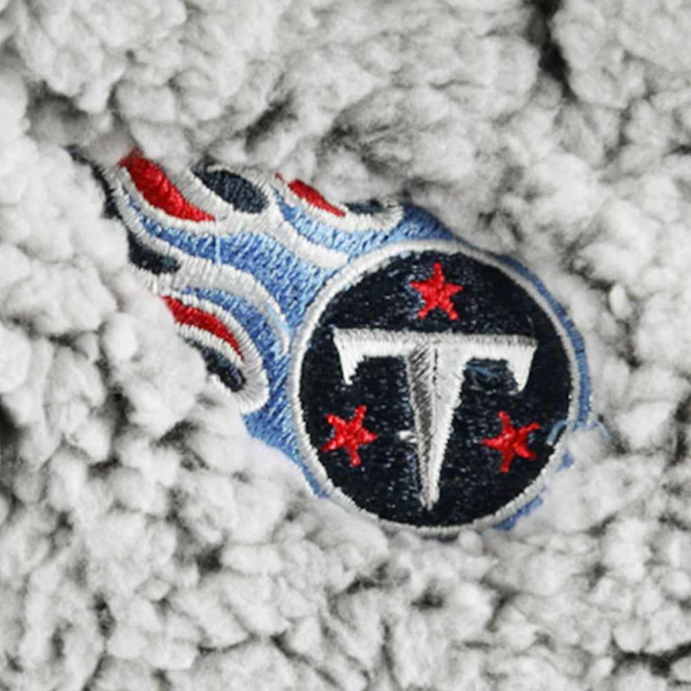 Tennessee Titans G-III 4Her by Carl Banks Women's Sherpa Quarter-Zip Jacket - Gray sale