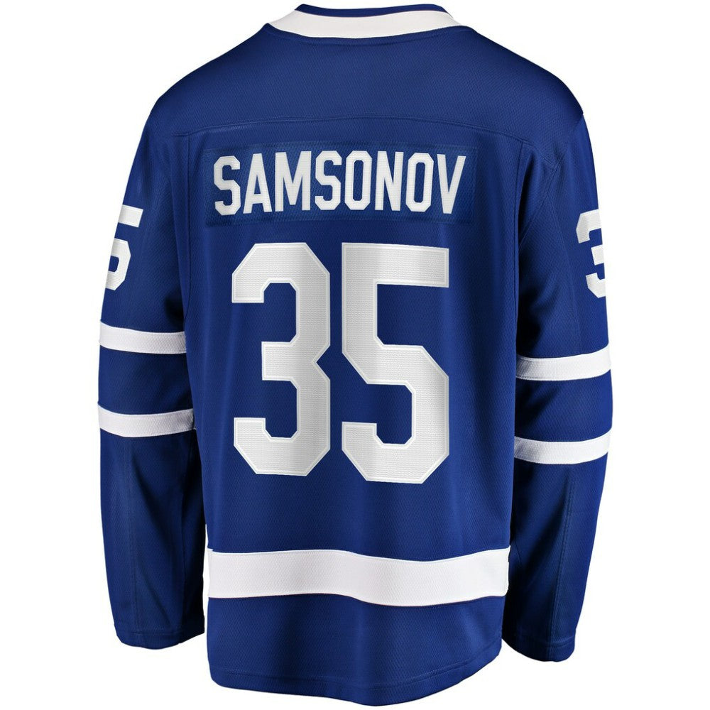 Ilya Samsonov Toronto Maple Leafs Fanatics Home Breakaway Player Jersey - Blue Jerseys