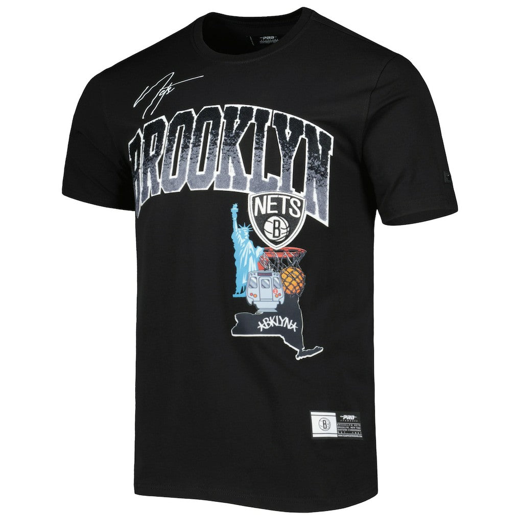Brooklyn Nets Pro Standard Hometown Chenille T-Shirt - Black shop