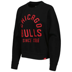 Chicago Bulls Sportiqe Women's Ashlyn Brava Raglan Pullover Sweatshirt - Black cheap