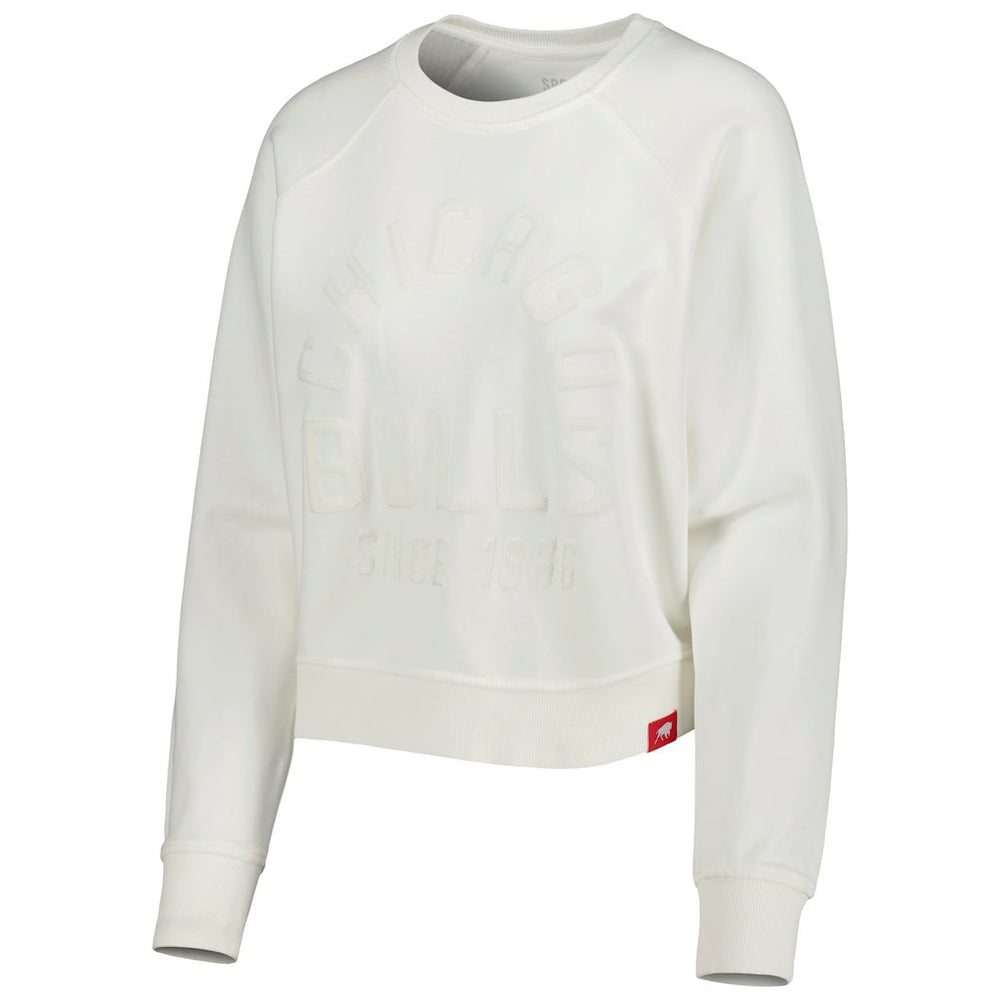Chicago Bulls Sportiqe Women's Ashlyn Brava Raglan Pullover Sweatshirt sale - Cream outlet