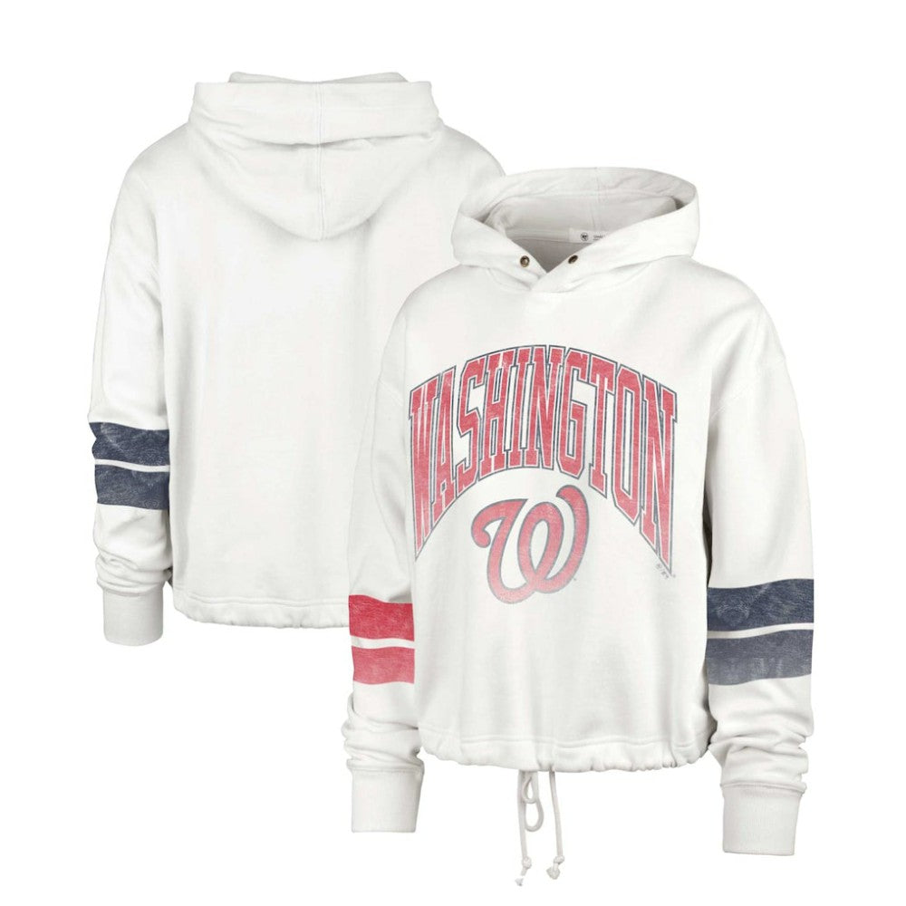 Washington Nationals Women's Harper Pullover Hoodie Cream