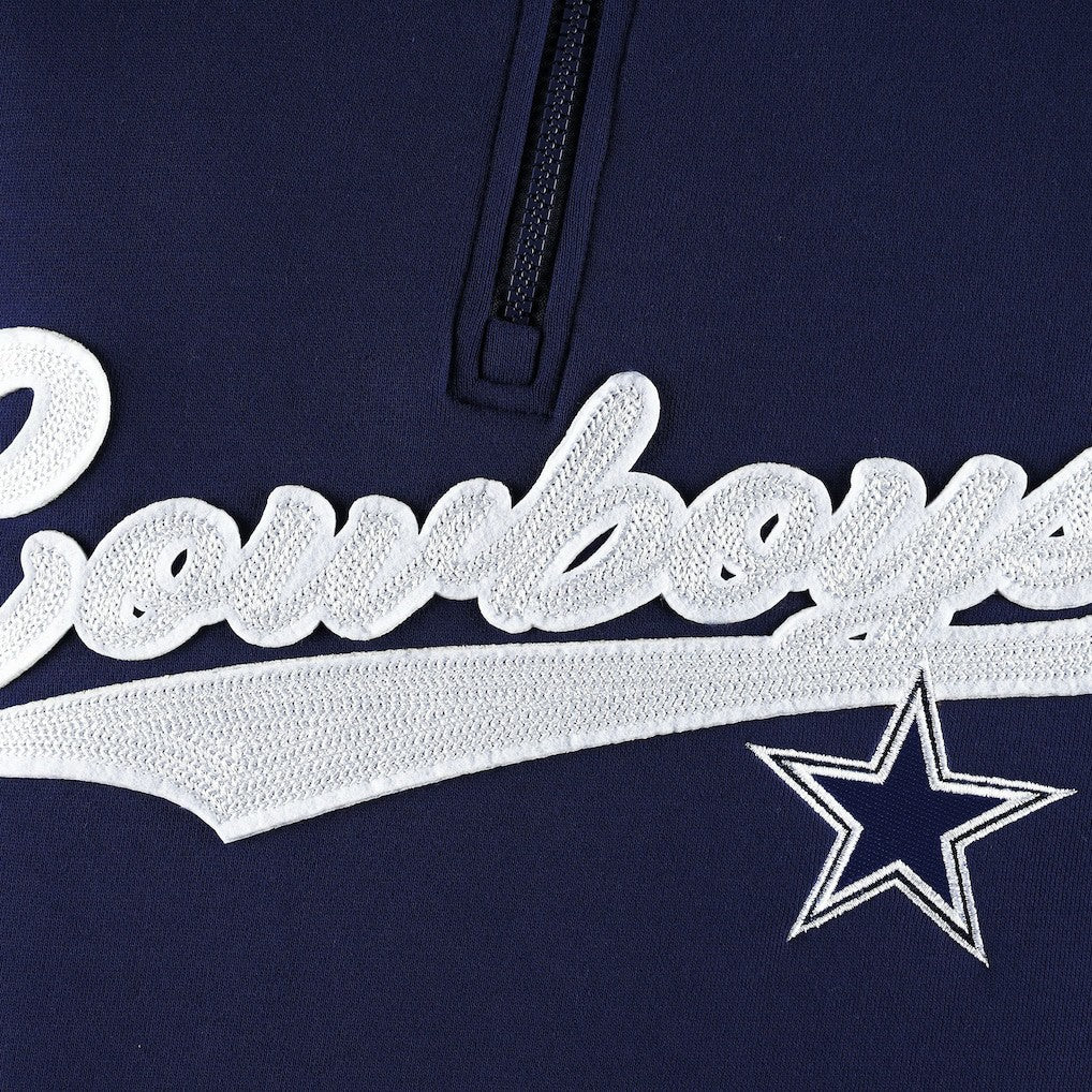 Dallas Cowboys Tommy Hilfiger Aiden Quarter-Zip Sweatshirt - Navy/Silver online