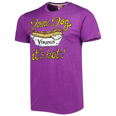 Minnesota Vikings Homage Dome Dog Hyper Local Tri-Blend T-Shirt - Purple discount