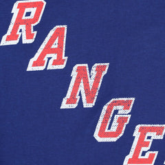 New York Rangers Profile Women's Plus Size Distressed Printed Name & Number Long Sleeve T-Shirt - Blue T-shirts