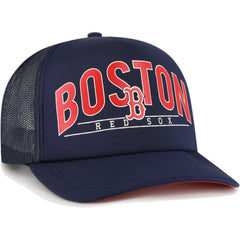 Boston Red Sox Backhaul Foam Trucker Snapback Hat Navy