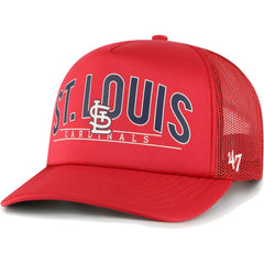 St. Louis Cardinals Backhaul Foam Trucker Snapback Hat Red
