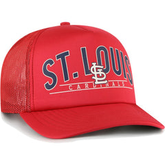 St. Louis Cardinals Backhaul Foam Trucker Snapback Hat Red