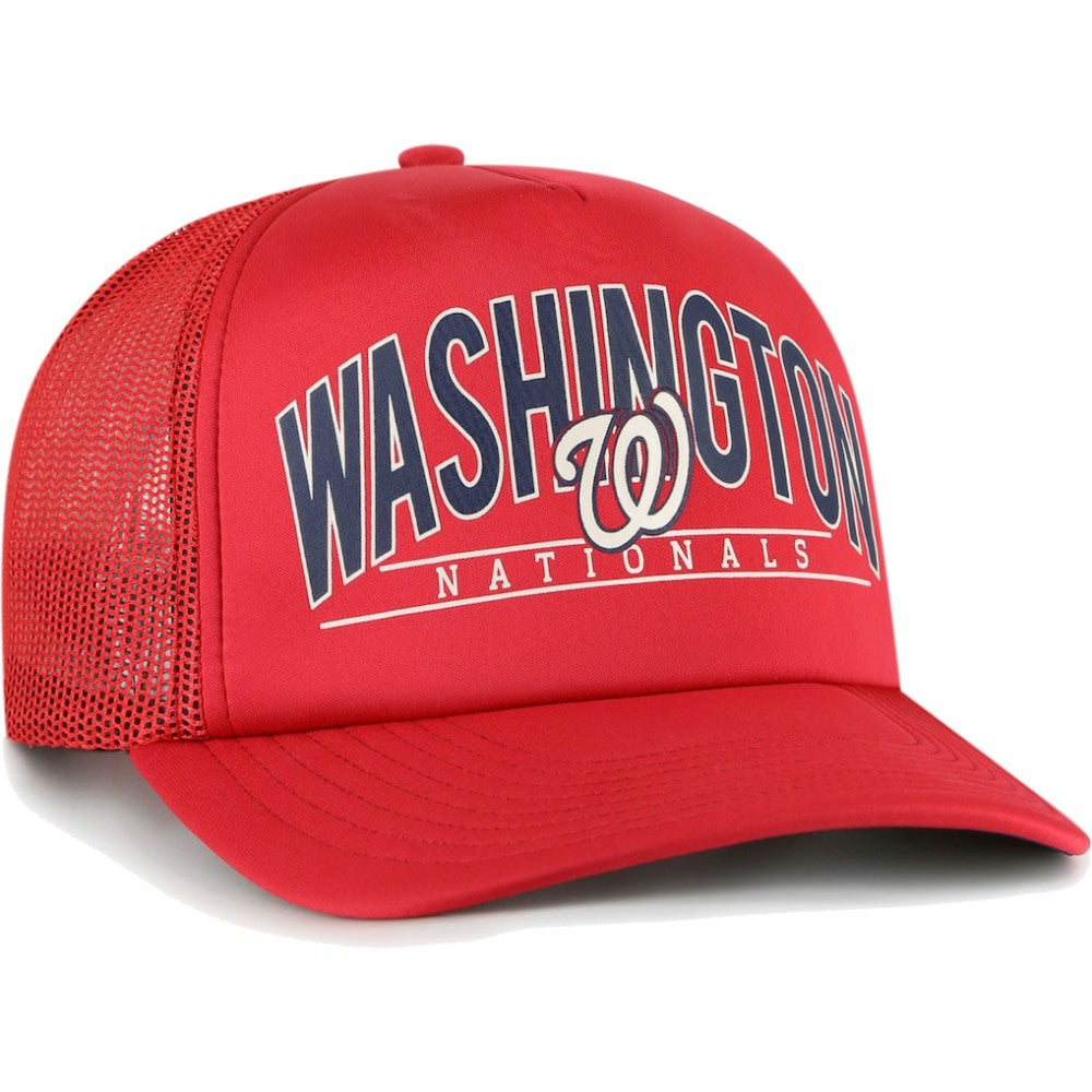 Washington Nationals Backhaul Foam Trucker Snapback Hat Red