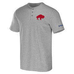 Buffalo Bills NFL x Darius Rucker Collection Henley T-Shirt - Heathered Gray on sale