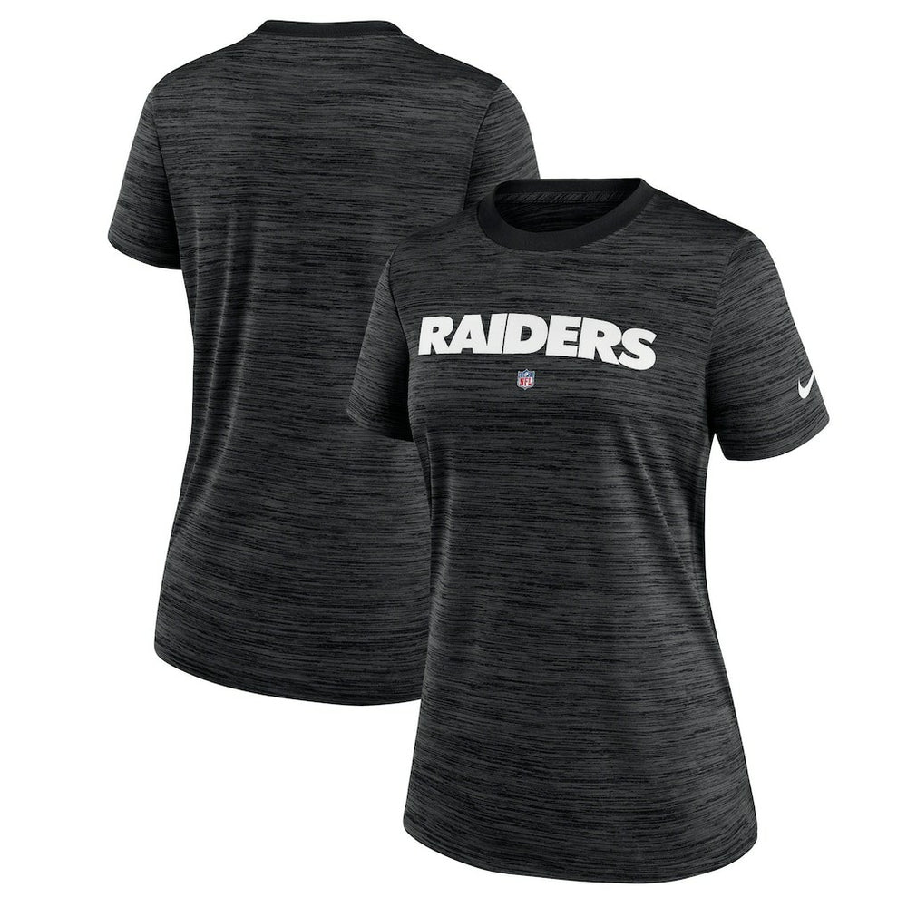 Las Vegas Raiders Women's Sideline Velocity Performance T-Shirt - Black cheap
