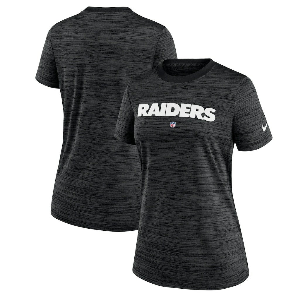 Las Vegas Raiders Women's Sideline Velocity Performance T-Shirt - Black cheap