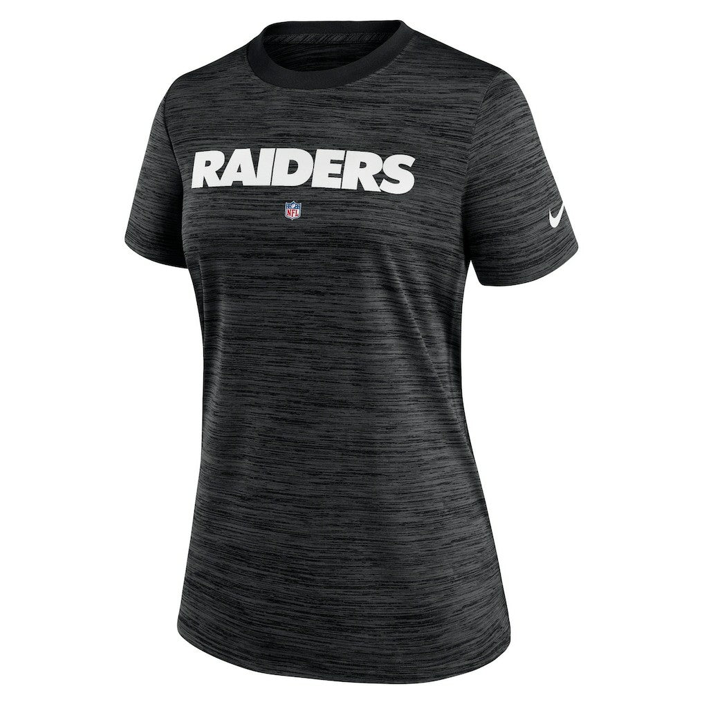 Las Vegas Raiders Women's Sideline Velocity Performance T-Shirt - Black cheap