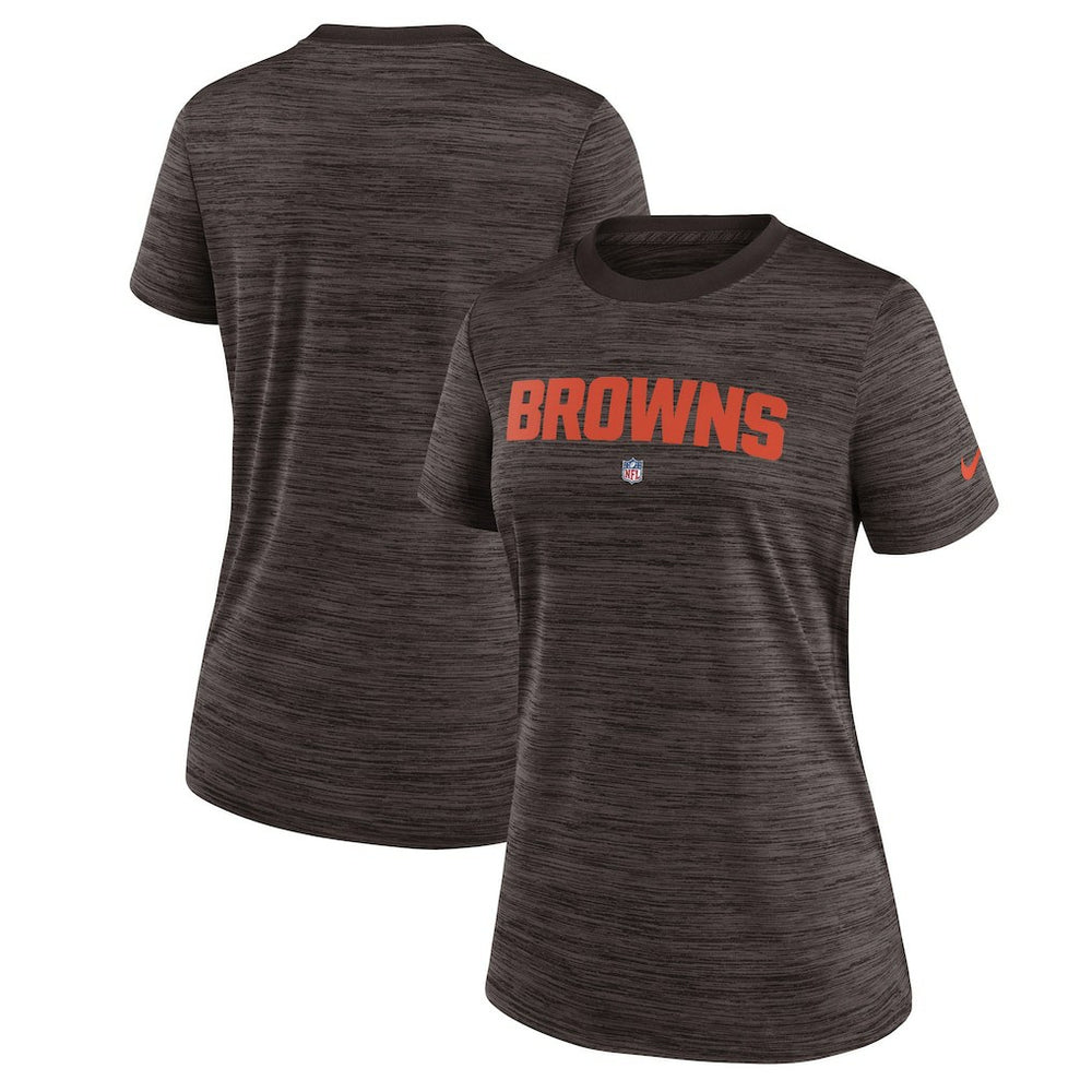 Cleveland Browns Women's Sideline Velocity Performance T-Shirt - Brown discount