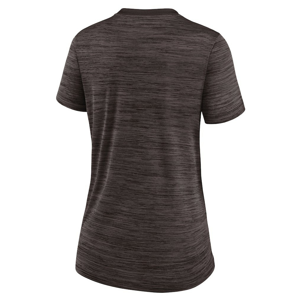 Cleveland Browns Women's Sideline Velocity Performance T-Shirt - Brown discount