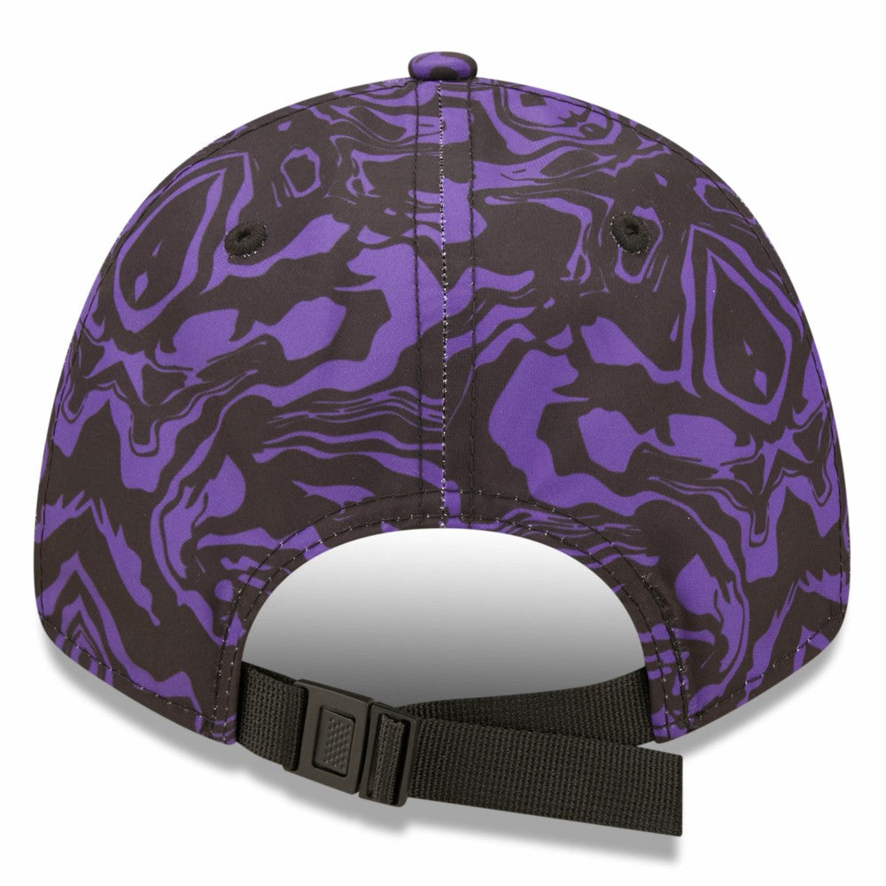 Tottenham Hotspur New Era Allover Print 9FORTY Adjustable Hat - Black/Purple cheap