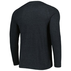 Chicago White Sox Concepts Sport Inertia Raglan Long Sleeve Henley Top Heather Black