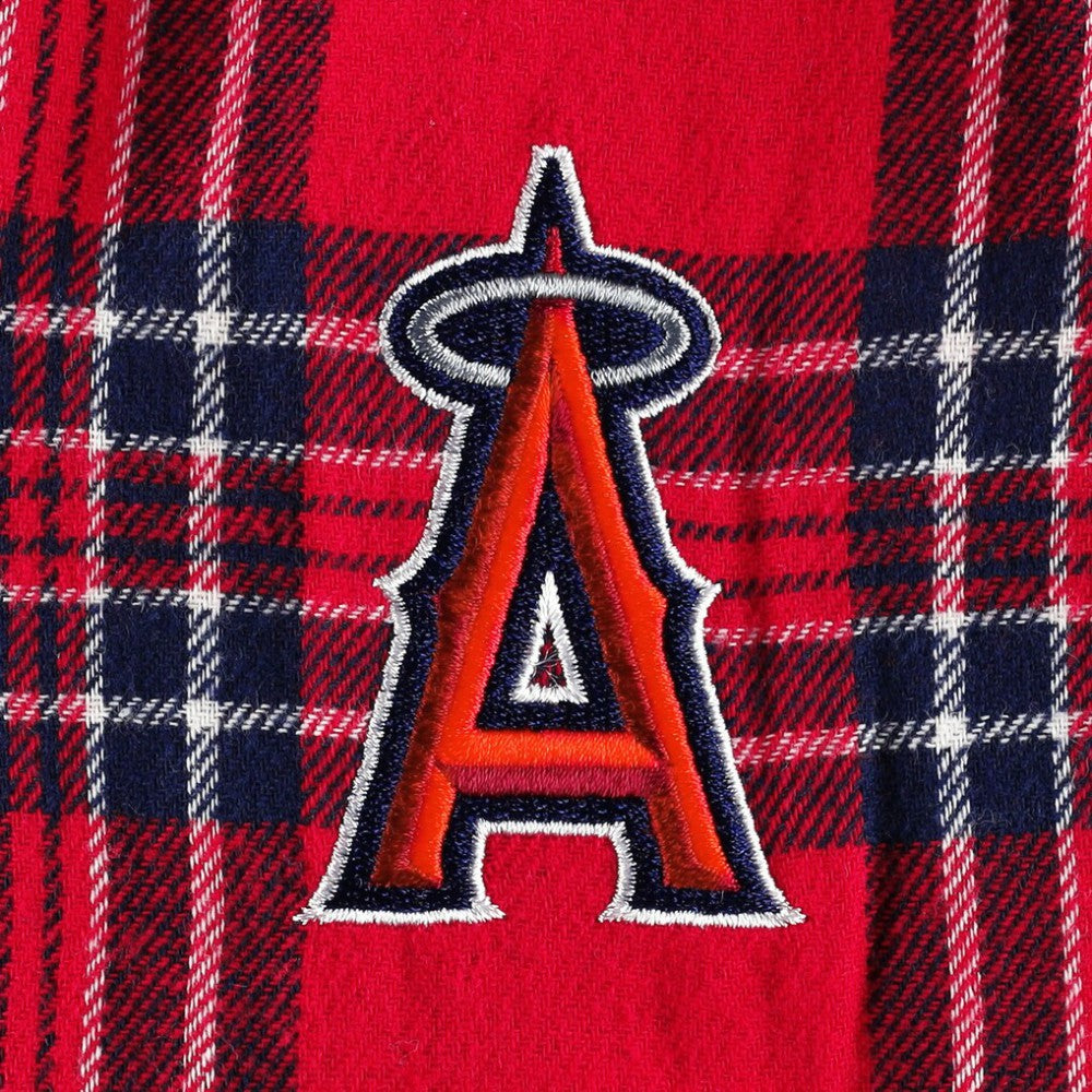 Los Angeles Angels Concepts Sport Badge Top & Pants Sleep Set Red/Navy